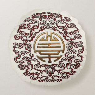 Dragon Chakra Rundes Kissen