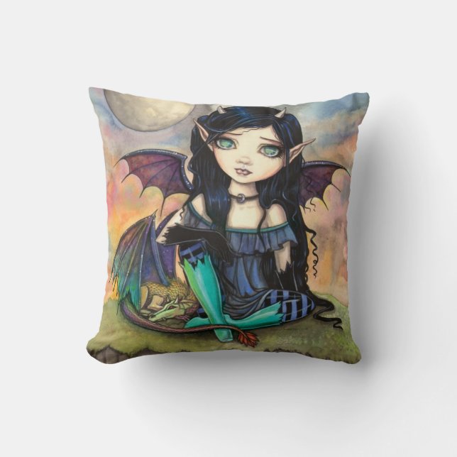 Dragon Child Cuge Big-Eye Fairy und Dragon Kissen (Vorderseite)