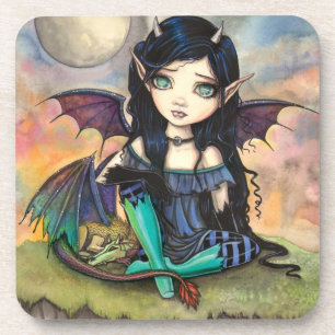 Dragon Child Cuge Big-Eye Fairy und Dragon Untersetzer