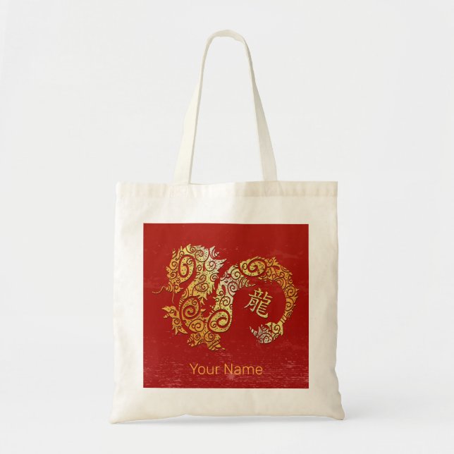 Dragon Chinese Zodiac Horoskop Sternzeichen Tragetasche (Vorne)