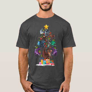 Dragon Christmas Tree Funny Lover Xmas T-Shirt