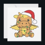 Dragon Christmas Winter Animals Dragon Feiertagskarte<br><div class="desc">Der Drache zu Weihnachten mit Feenlicht. Hübsche Tiere mit Geschenken und Schnee für den Urlaub. Ein süßes Weihnachtsgrüßen. Drachen sind niedliche Tiere und perfekt zu Weihnachten.</div>