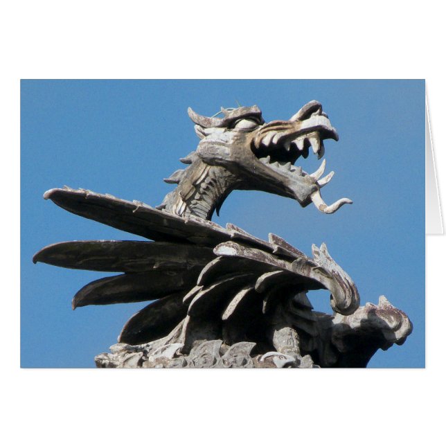 Dragon, City Hall, Cardiff, Wales, UK (Vorderseite (Horizontal))