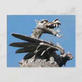 Dragon, City Hall Cardiff, Wales, Vereinigtes Köni Postkarte