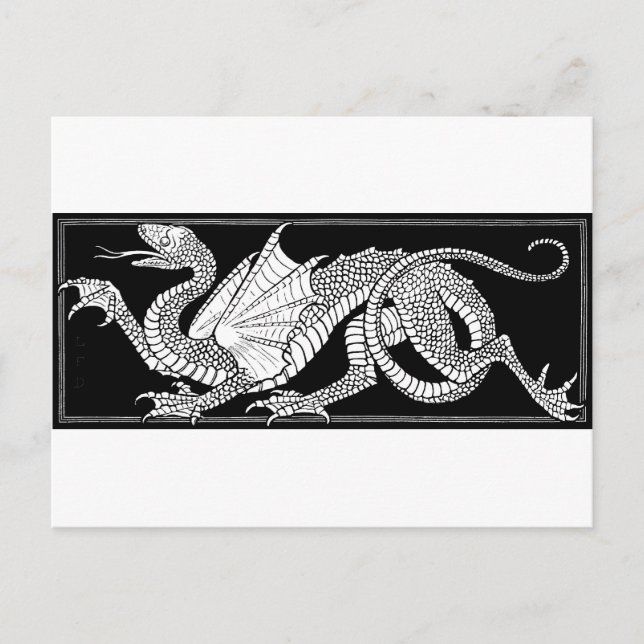 Dragon-clipart-9- Postkarte (Vorderseite)