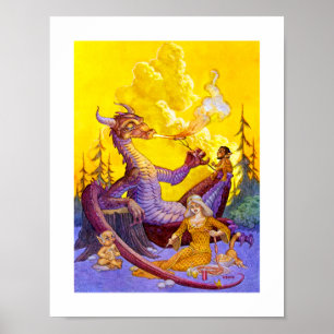 Dragon Cookie Print Poster