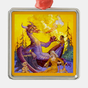 Dragon Cookout Ornament Aus Metall