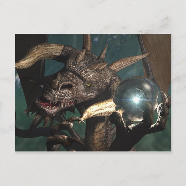 Dragon Crystal Postkarte (Vorderseite)