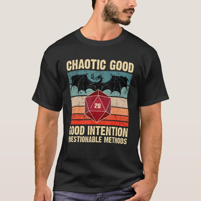 Dragon D20 Tabletop Rpg Ga T-Shirt (Vorderseite)
