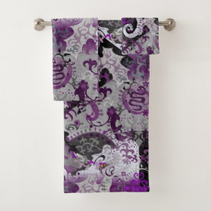 Dragon Damask Demi-sexuel - Couleurs du Drapeau de