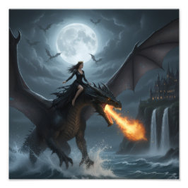 Dragon - Dark Queen Rides Fotodruck