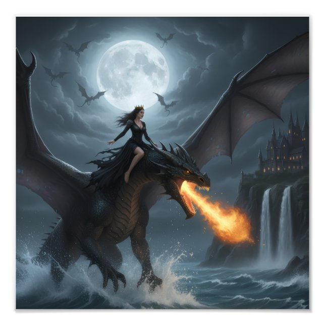 Dragon - Dark Queen Rides Fotodruck (Vorne)