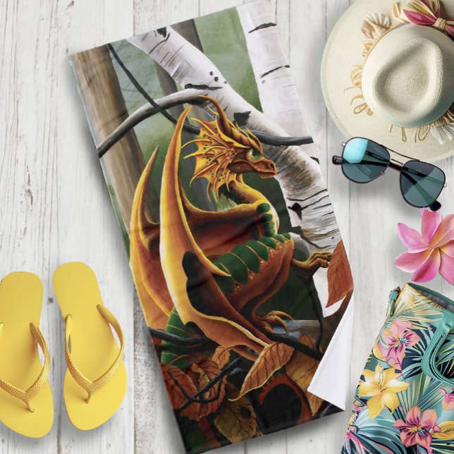 Dragon d'automne Imaginaire vert orange (Créateur téléchargé)