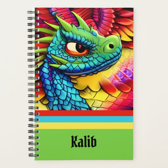 Dragon de dessin coloré (Devant)