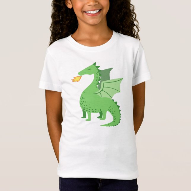 Dragon de T-shirts pour filles (Devant)