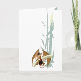 Dragon d'obtention du diplôme avec la carte de