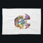 Dragon Easter Day Loves Collecting Easter Eggs Dra Geschirrtuch<br><div class="desc">Dragon Easter Day Loves Collecting Easter Eggs Dragons Kids T-Shirt</div>
