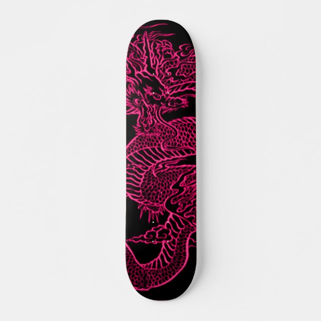 Dragon Element Retro Skateboard Deck (Vorne)