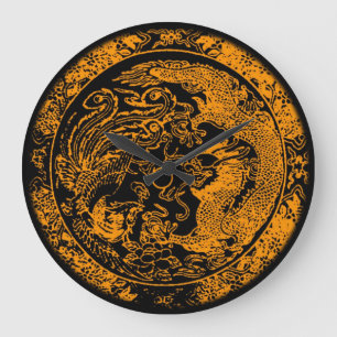 Dragon et horloge murale de Phoenix