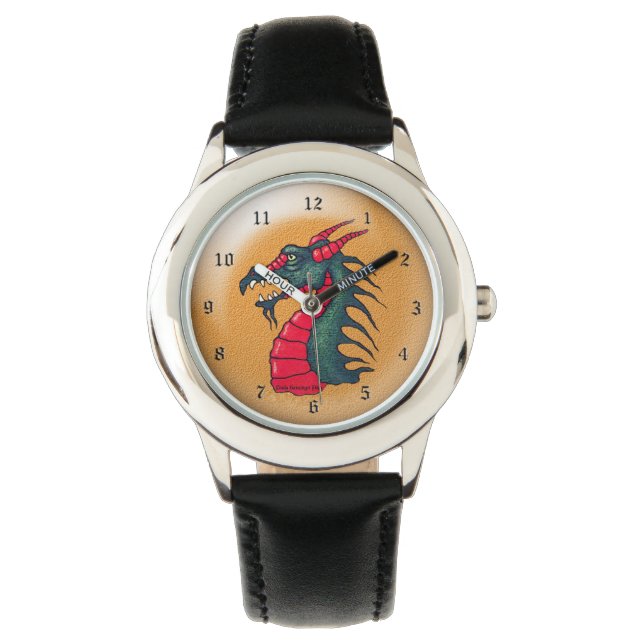 Dragon europäischer Schrift Armbanduhr (Vorderseite)