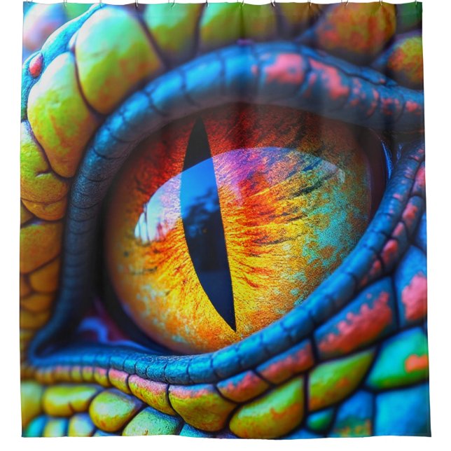 Dragon Eye Duschvorhang (Vorderseite)