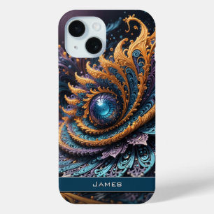 Dragon Eye Modern Abstrakt Geometric Fraktal Name Case-Mate iPhone Hülle
