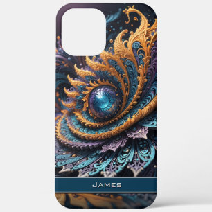 Dragon Eye Modern Abstrakt Geometric Fraktal Name Case-Mate iPhone Hülle