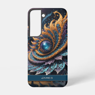 Dragon Eye Modern Abstrakt Geometric Fraktal Name Samsung Galaxy Hülle