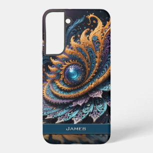 Dragon Eye Modern Abstrakt Geometric Fraktal Name Samsung Galaxy Hülle