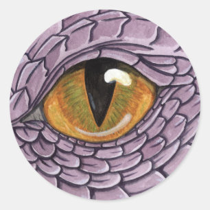 Dragon Eye Runder Aufkleber