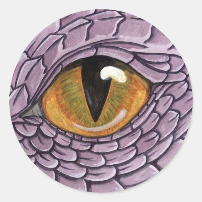Dragon Eye Runder Aufkleber (Vorderseite)