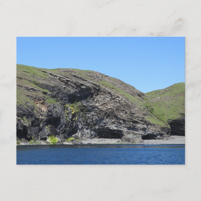 Dragon Face Rock Cliffs Skye Postkarte (Vorderseite)