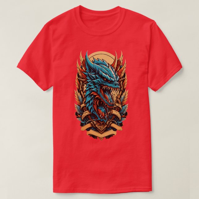 Dragon Face T-Shirt (Design vorne)