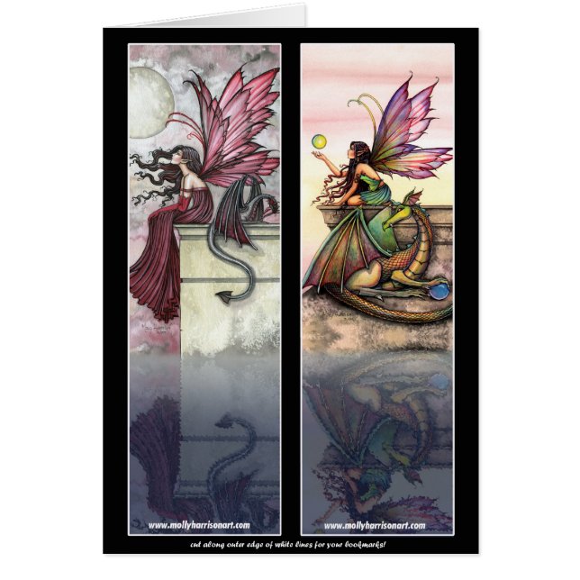 Dragon Fairy Lesezeichen Cards von Molly Harrison (Vorne)