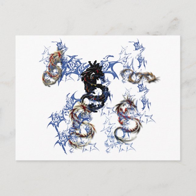 Dragon Fantasy Art Postkarte (Vorderseite)