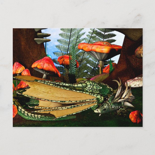 Dragon Fantasy Art Postkarte (Vorderseite)