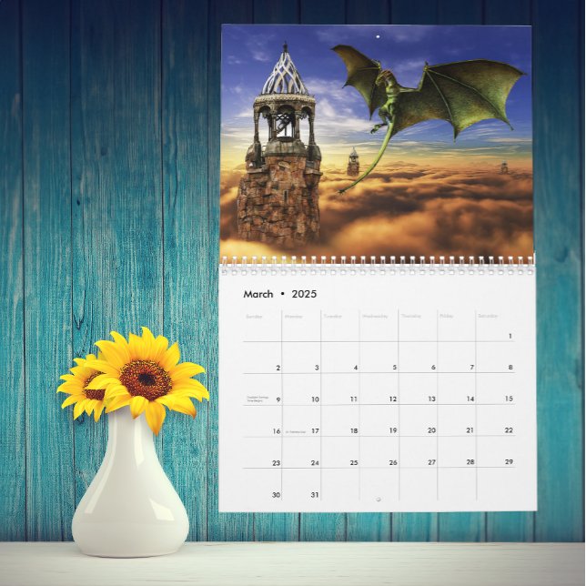 Dragon Fantasy Art Wählen Sie ein Jahr Kalender (Von Creator hochgeladen)