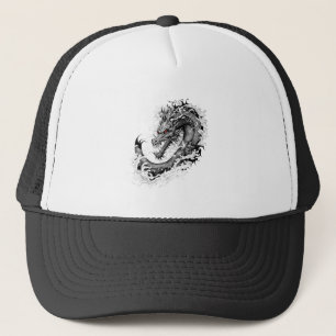 Dragon Fantasy Wild Animal Illustration Art Tattoo Truckerkappe
