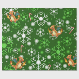 dragon feux  geschenkpapier