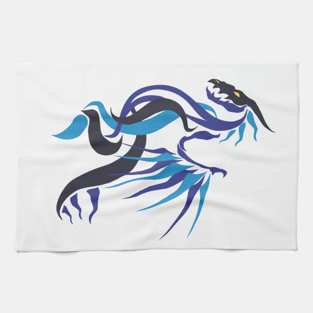 Dragon Fire Küchentuch (Horizontal)