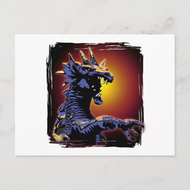 Dragon Fire Postkarte (Vorderseite)