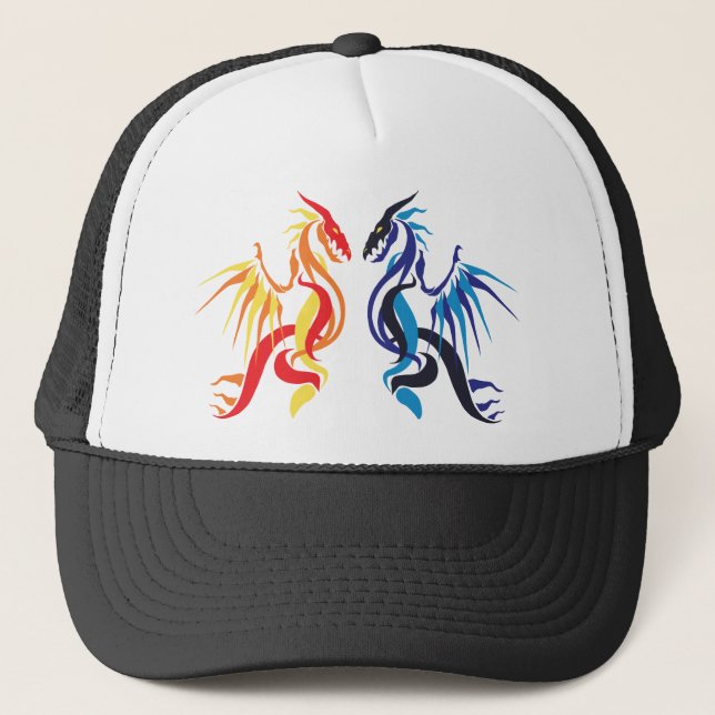 Dragon Fire Truckerkappe (Vorderseite)
