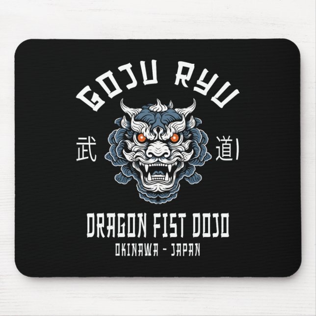 Dragon Fist Dojo Goju Ryu Karate  Mousepad (Vorne)