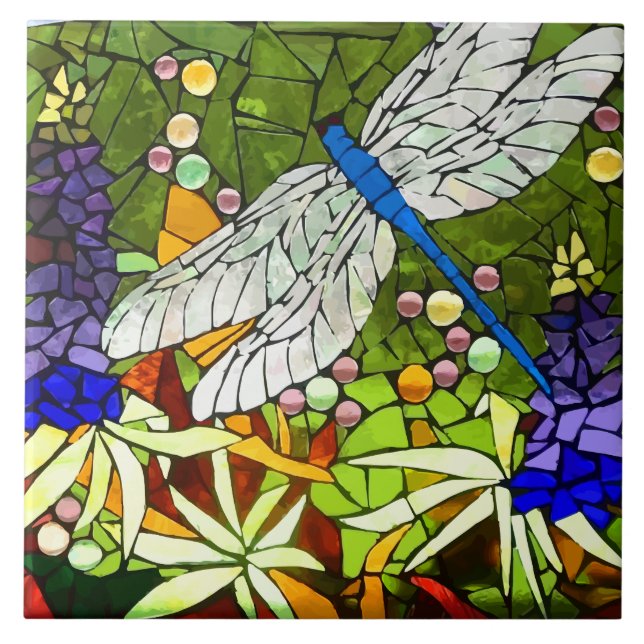 dragon-fly, Libelle, Fliese (Vorderseite)