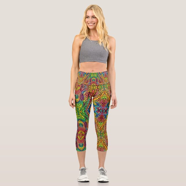 Dragon Fly Wing Capri Leggings (Vorderseite)