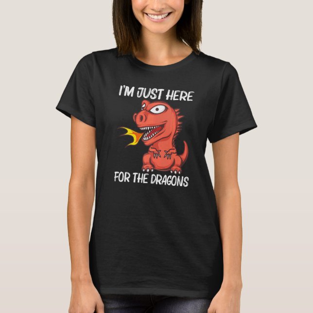 Dragon for Men Women Feuer Atemkreatur T-Shirt (Vorderseite)