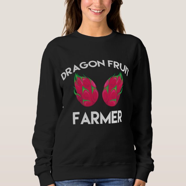 Dragon Frucht Bauer Outfit Liebe Tropisches Essen Sweatshirt (Vorderseite)
