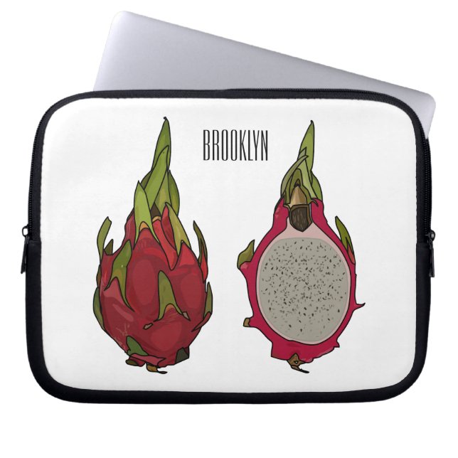 Dragon Frucht Cartoon Illustration Laptopschutzhülle (Vorderseite)