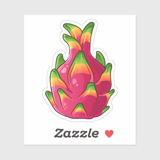Dragon Fruit Aufkleber (Blatt)