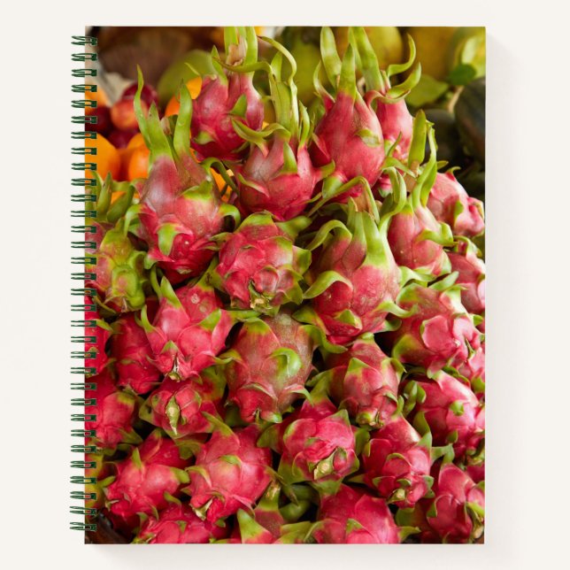 Dragon Fruit | Can Duoc Market Notizbuch (Vorderseite)